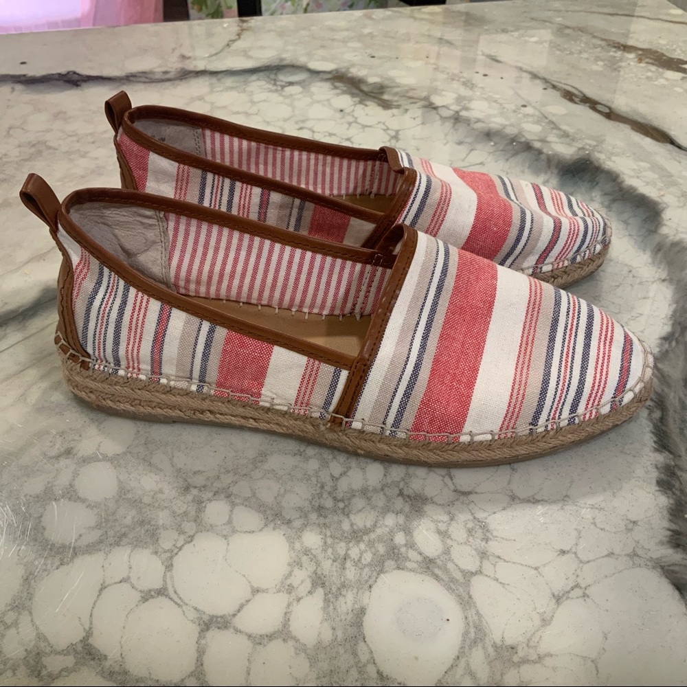 Espadrille Multi Stripe Canvas Women’s SZ 10 GH Bass Co.